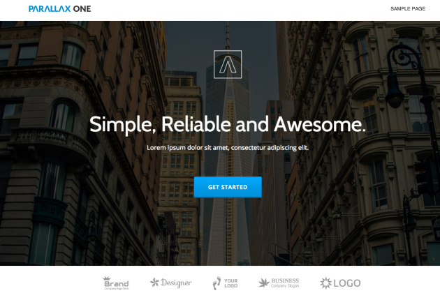 Parallax One Theme Demo