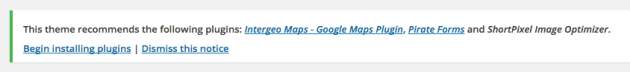 Parallax One Recommended Plugins