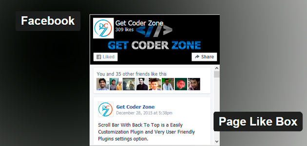 Facebook Page Like Box WordPress Plugin