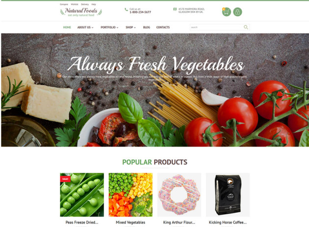 food store woocommerce theme