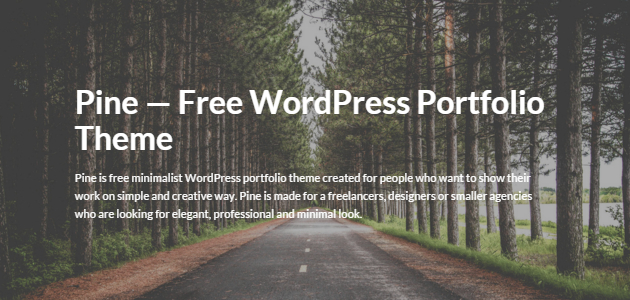 Pine: Mobile-First Portfolio WordPress Theme