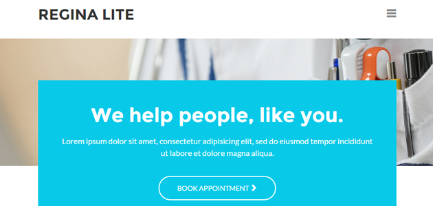 Regina: Medical Website WordPress Theme