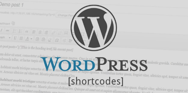 wordpress shortcodes
