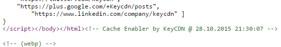 verify cache