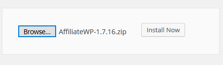 Installing AffiliateWP