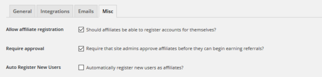 Autoregistering new affiliates on AffiliateWP