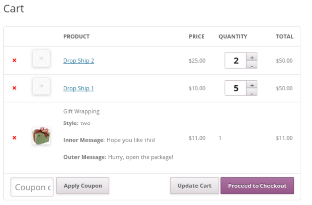 WooCommerce Product Gift Wrap