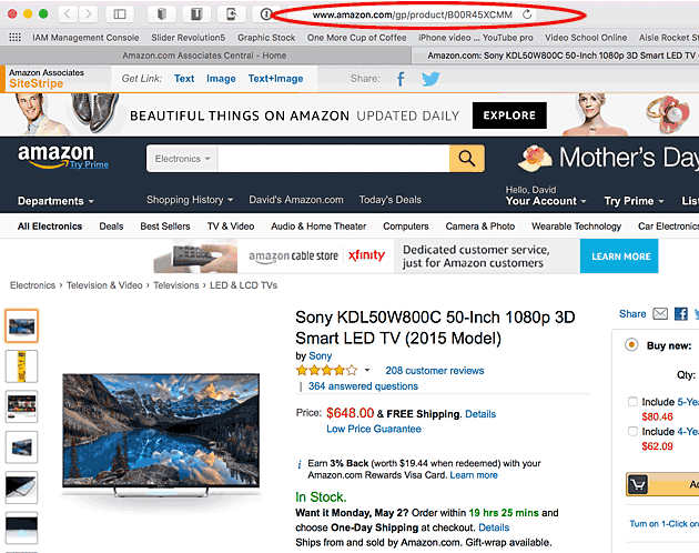 Amazon Affiliate for WordPress AISN product display