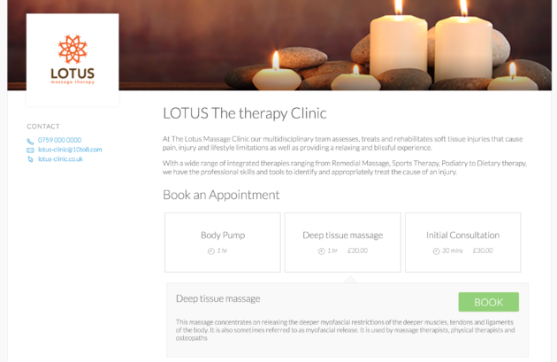 Get your professional booking page for clients to fill your available slots