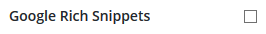 Google rich snippets