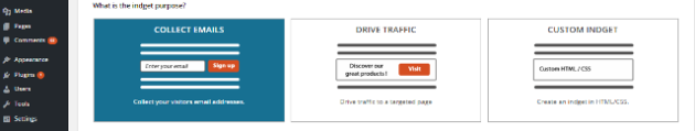 intrigger plugin - widget purpose