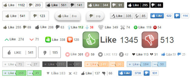 WordPress Like button themes