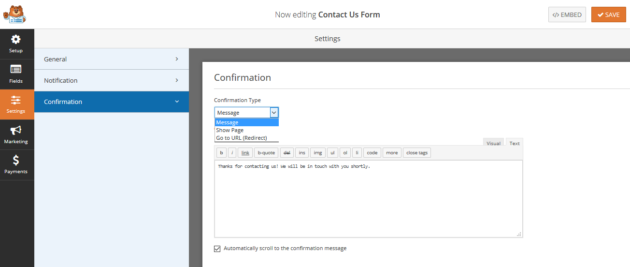 Creating a form with WPForms Lite