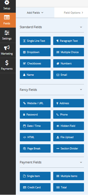 Additional Fields WPForms Pro
