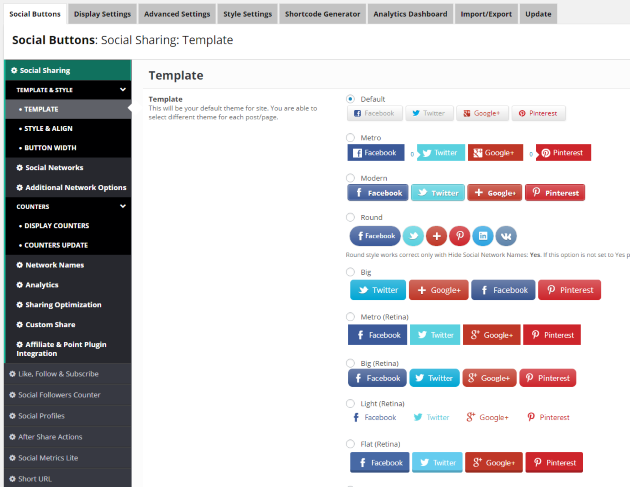 Social Buttons