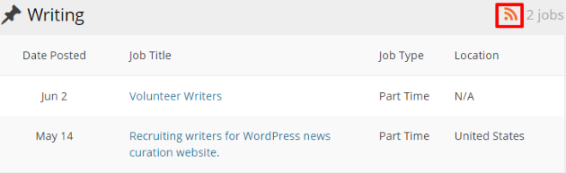 WordPress Jobs Page