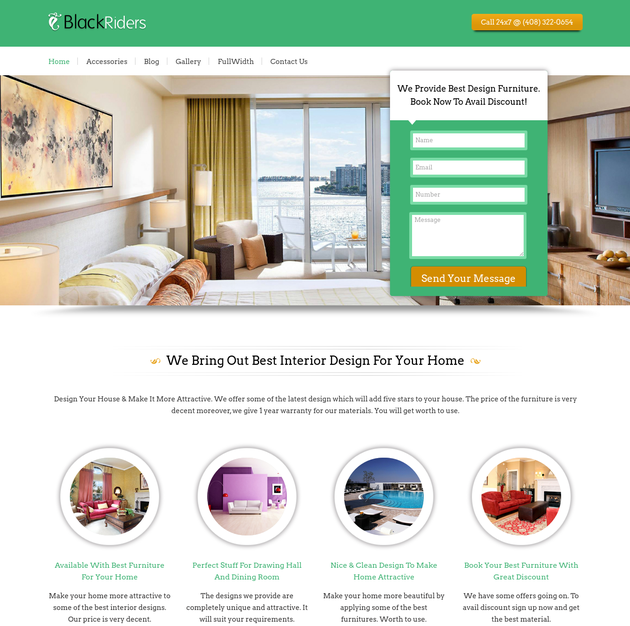 BlackRider Lead Capture WordPress Template