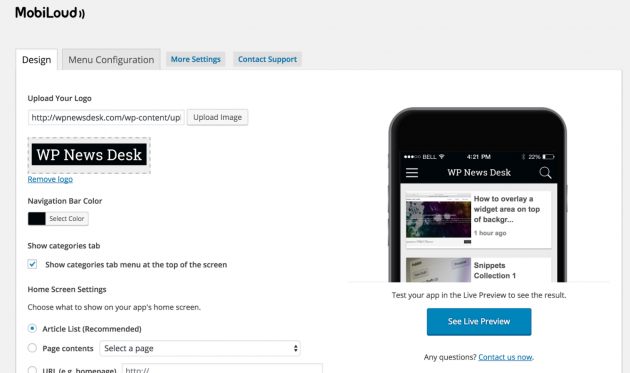 mobiloud-settings-2