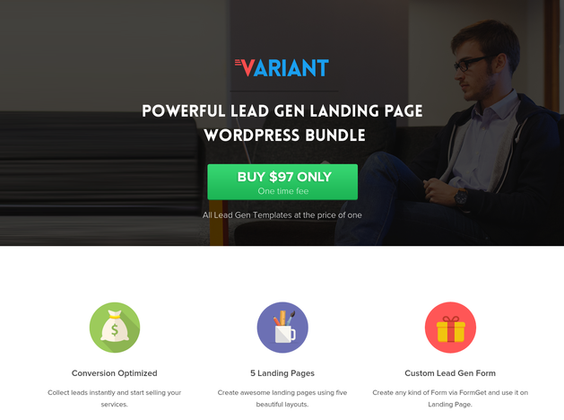 Variant Landing Page Theme