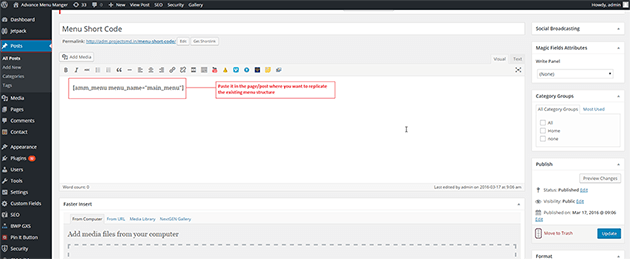 Short Code Functionality11