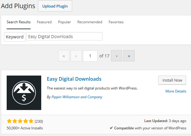 Easy Digital Downloads - Install & Activate