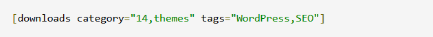 Easy Digital Downloads - Shortcode Parameters
