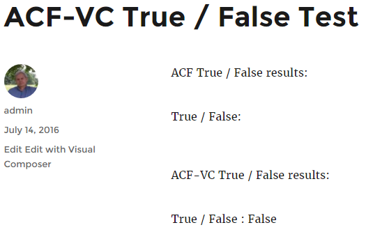True False