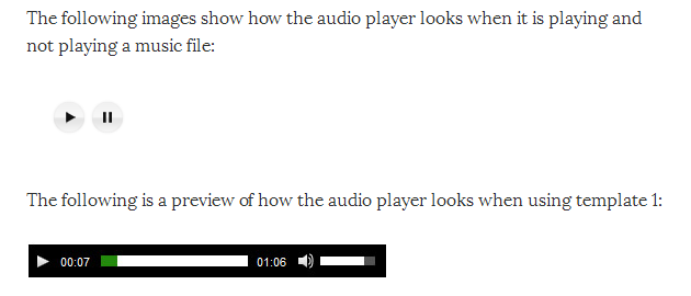 Compact WP Audio Player