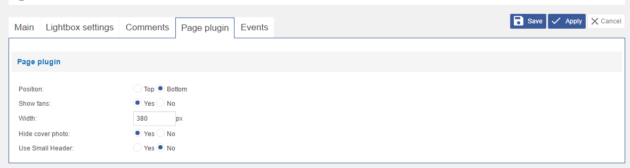 facebook feed wd page plugin