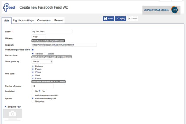 facebook feed wd screenshot