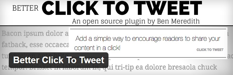 Better Click To Tweet — WordPress Plugins