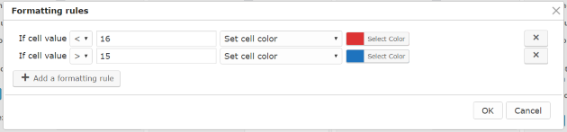 Conditional Formatting