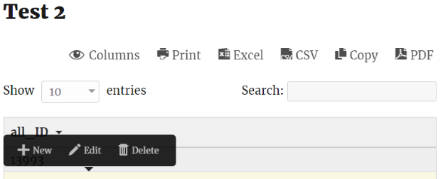 Inline Editing