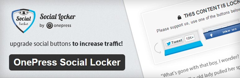 OnePress Social Locker — WordPress Plugins