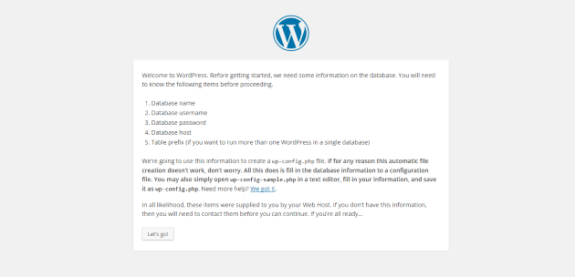 WordPress Setup Get Started