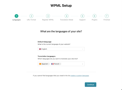 WPML Setup 