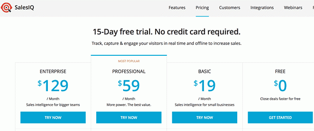 zoho-salesiq-pricing