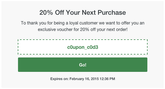 receiptful discount offer