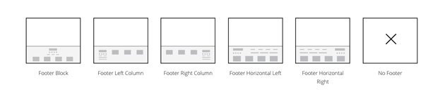 6 footer layouts