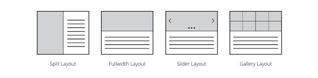 4 single post layouts