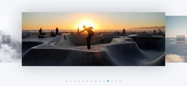 Create 3D carousels with the slider feature