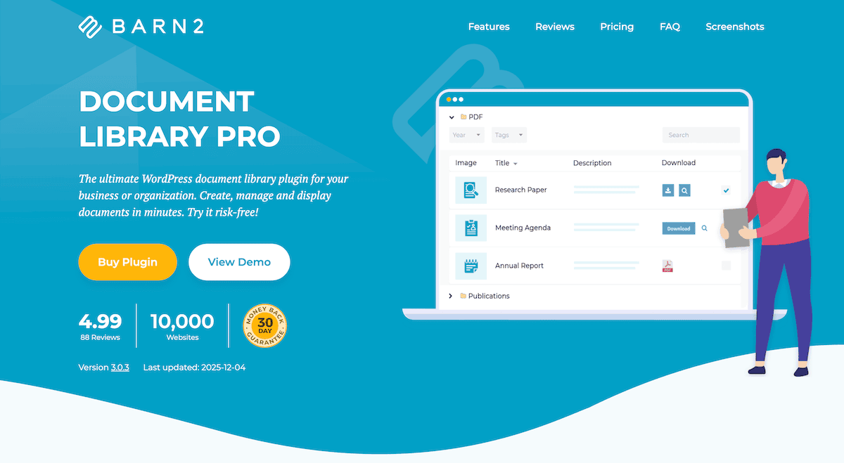 Document File Manager Plugin by Barn2