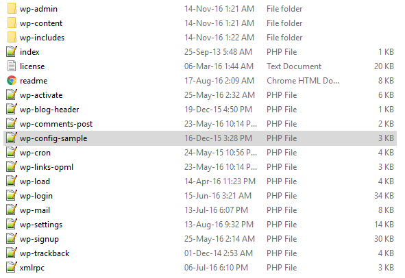 WordPress Folder