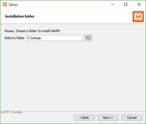 XAMPP Setup Folder