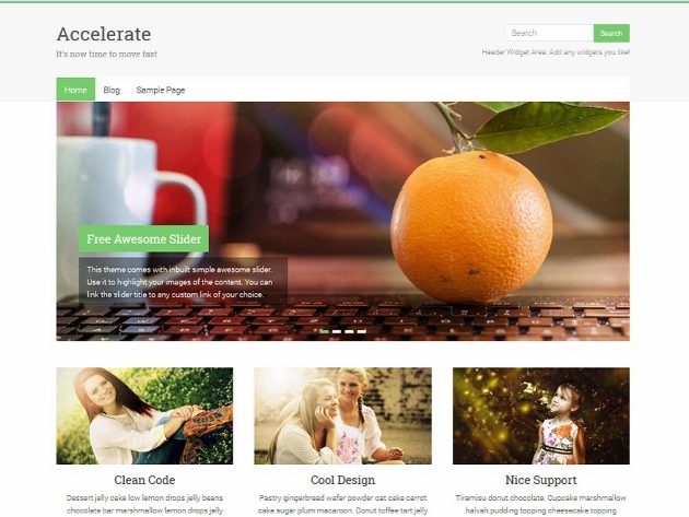 Accelerate theme