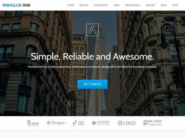 Parallax One theme