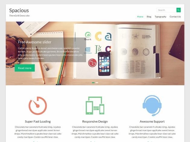 Spacious theme
