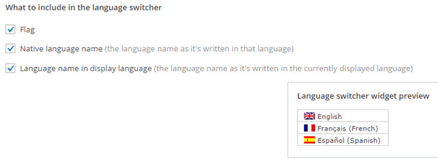 WPML - Setup Language Switcher