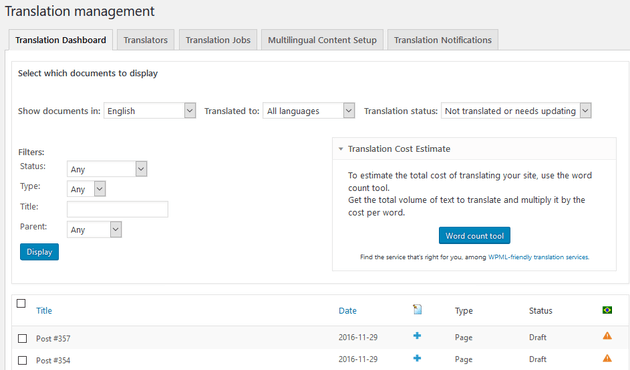 WPML - Translation Management