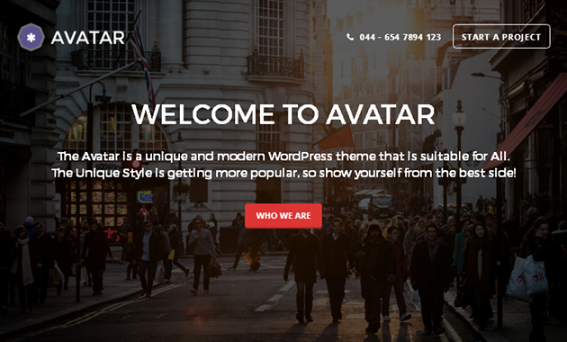 Avatar WordPress Theme